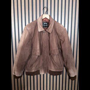 U2 Wear Mea Out Leather Jacket 42 Adults Suede Padded Lining